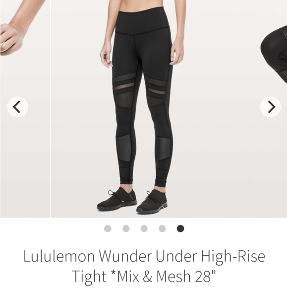 lululemon athletica Pants - Lululemon Wunder Under High Rise Mesh Leggings